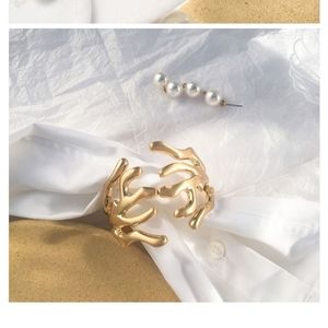 Fashion open alloy wide bracelet for women's